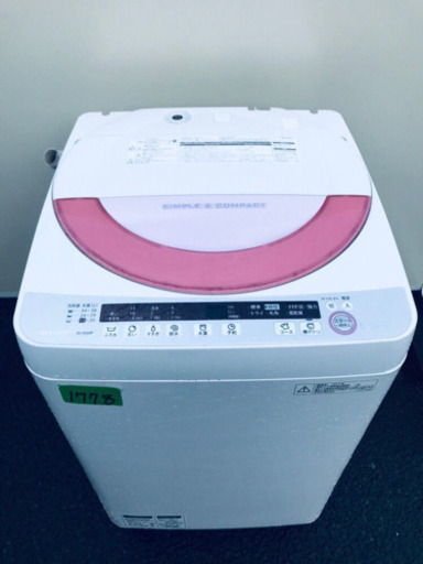 ①✨高年式✨1778番 SHARP✨全自動電気洗濯機✨ES-GE60P-P‼️