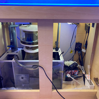 90cm オーバーフロー水槽　サンプ付き