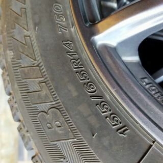 ブリザックREVO GZ 155/65R14 スタッドレス＆ホイール
