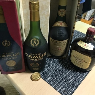 【古酒】カミュ ブランデー サントリー ウィスキー 3本セット