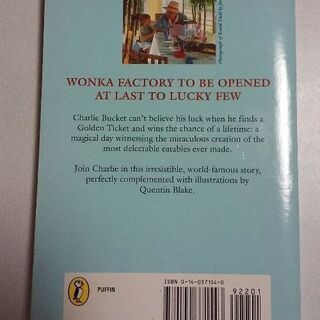 洋書 英語 チャーリー アンド ザ チョコレート ファクトリー 邦題 チャーリーとチョコレート工場 Katsurako 大宮の文芸の中古あげます 譲ります ジモティーで不用品の処分