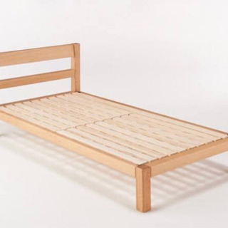 【ネット決済】無印良品　パイン材　シングルベッド+ベッド下収納2