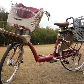 【引取り限定価格】ブリヂストン アンジェリーノ 3段ギア 3人子乗せ 自転車 引取り限定価格】ブリヂストン アンジェリーノ 3段ギア 3人子