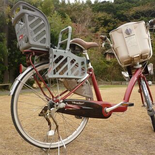 値下げ◆三人乗り自転車★ブリジストン◆アンジェリーノ◆前後子ども乗せ ◆BRIDGESTONE◆引取り・配達可◆電動アシストなし 