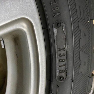スバル車等 スタッドレスホイールタイヤセット4本バリ山