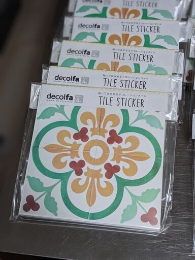 ◆値下げ◆【DIY】デコレーション タイル ステッカー decolfa 4枚✕12セット