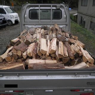 薪　スギ　ヒノキ　広葉樹　まとめ売り　大量　針葉樹　軽トラック