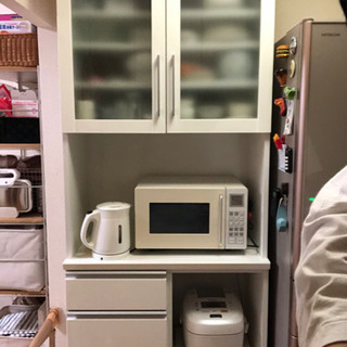 キッチン収納　食器棚　ニトリ　白