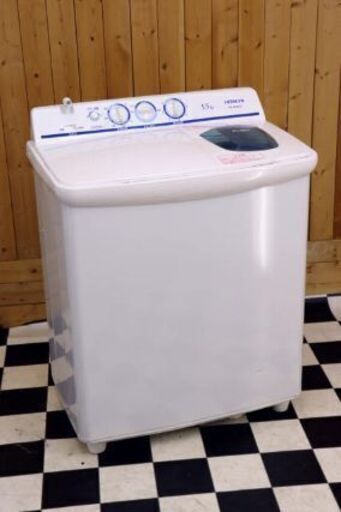 お待たせしました ２槽式洗濯機入荷！ 2019年製 日立 2槽式洗濯機 PS-55AS2-W 青空 ホワイト 洗濯5.5kg  上開き