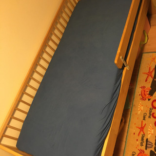 【ネット決済・配送可】IKEA 子供　ベッド　マットレス付