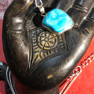 新品:【レアターコイズ】ターコイズペンダントヘッド