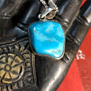 新品:【レアターコイズ】ターコイズペンダントヘッド