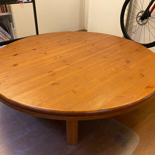 木製　大きなちゃぶ台、リビングテーブル