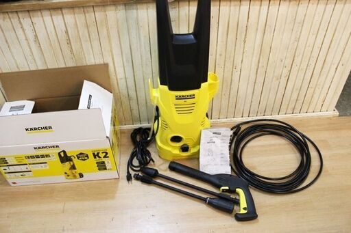 ★美品 USED KARCHER/ケルヒャー 家庭用高圧洗浄機 K2 付属品・取説付き 8m高圧ホース 9MPa 1250W 最大吐出水量360L/h 洗車 ★