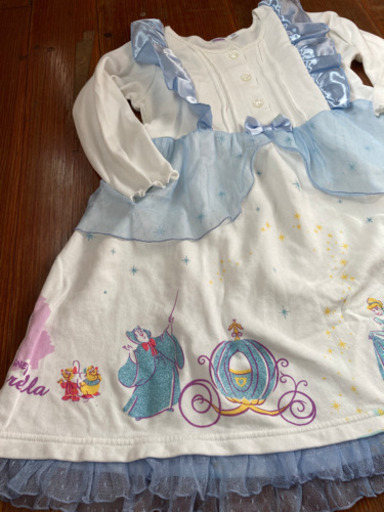 ディズニーシンデレラワンピース1サイズ ふみ 東福山のキッズ用品 子供服 の中古あげます 譲ります ジモティーで不用品の処分