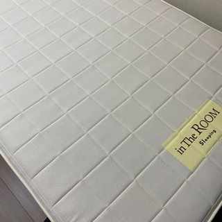 【定価10万円】跳ね上げベット　収納タイプ　シングル　ダークブラウン　マットレス付