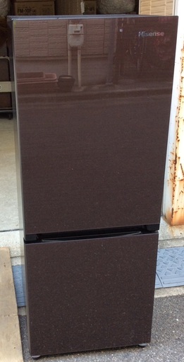 【RKGRE-513】特価！ハイセンス/Hisense/154L 2ドア冷凍冷蔵庫/HR-G1501/中古品/2020年製/当社より近隣無料配達