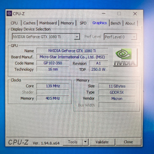 Msi GTX 1080 ti エアロ11GB GPU oc版 Gddr5x 【公式通販】 | ☆中古/msi