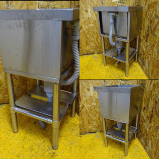 (128-0)業務用 ステンレス 1槽シンク BG無し W400D400H800 中古品 流し台 厨房機器 飲食店 店舗