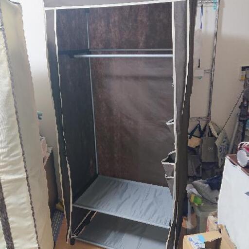 ニトリ ハンガーラック カバー付き ２台 だんだん 真岡の収納家具 タンス 衣類収納 の中古あげます 譲ります ジモティーで不用品の処分