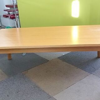 無印良品 オーク材 ラウンジテーブル1 幅120×奥行60×高さ38㎝ ナチュラル ローテーブル センターテーブル MUJI 良品計画 札幌 北20条店