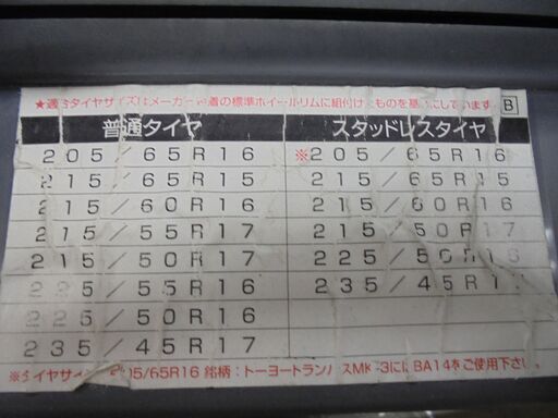 お引取り限定 三重県 非金属チェーンバイアスロンアスリートａ 値引不可 ｶｽﾞ 鈴鹿のタイヤ ホイールの中古あげます 譲ります ジモティーで不用品の処分
