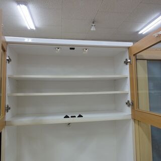 レンジボード 食器棚 ハイタイプ 木目【ユーズドユーズ名古屋天白店】 J458