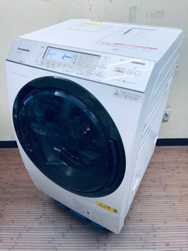 パナソニック Panasonic 2015 エコナビ搭載 10kgドラム式洗濯乾燥機 NA-VX860SR 動作確認済み清掃済み美品