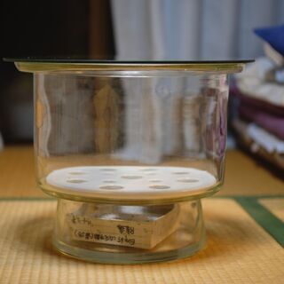 カメラ ガラス製大型デシケーター（平ぶた）