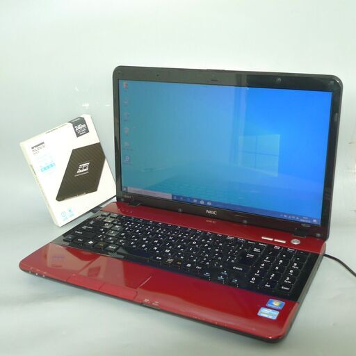 送料無料 新品SSD240GB 1台限定 ノートパソコン 中古良品 15.6型 NEC LS150FS2TR 第2世代Core i5 8GB BD-RE 無線Lan Windows10 Office レッド
