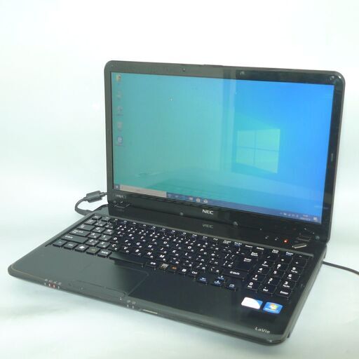送料無料 1台限定ノートパソコン 中古良品 15.6型 NEC LS150ES6B Pentium 4GB 320GB DVDマルチ 無線 Windows10 LibreOffice ブラック