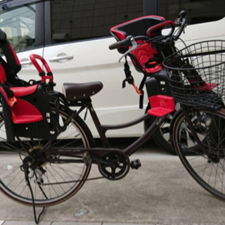 子供のせ自転車 前後チャイルドシート付き ママチャリ