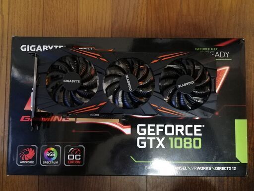 ビデオカード NVIDIA GeForce GTX 1080搭載 GV-N1080G1 GAMING-8GD