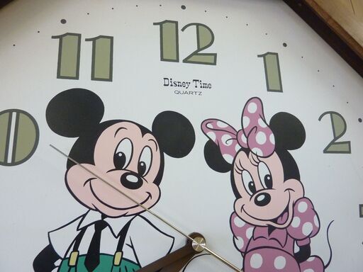 レトロ ミッキー ミニー 掛け時計 Quartz Disney Time Ken 鬼無の時計 掛け時計 の中古あげます 譲ります ジモティーで不用品の処分