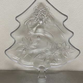 クリスマスツリー仕様ガラス皿