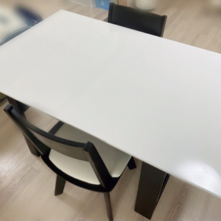 お譲り先決定】伸縮式テーブル ダイニングテーブルセット
