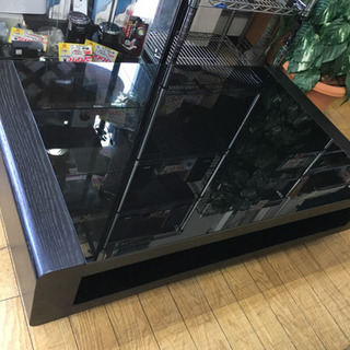 アーバンStyle ガラストップ センターテーブル ウォールナット材