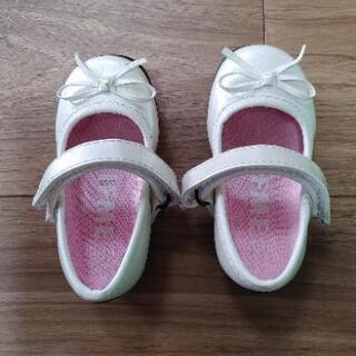 【ネット決済】ベビー靴　白　女の子フォーマル　13センチ