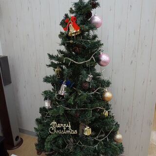 【ネット決済】クリスマスツリー☆飾り・イルミネーションライト付き...