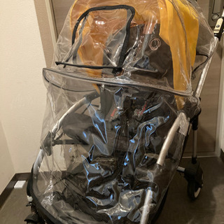 バガブーベビーカー　フットマフ&雨カバーセットで