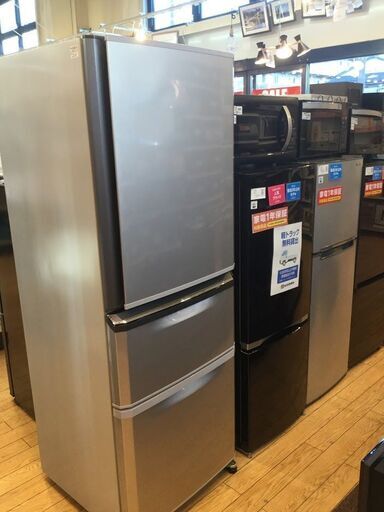 【安心６カ月保証付】MITSUBISHI 3ﾄﾞｱ冷蔵庫 MR-C34EW-AS 2012年製 【ﾄﾚﾌｧｸ桶川店】