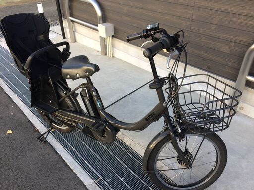地域限定 ブリヂストン ビッケ bikke 新基準 8,9AH 子供乗せ グレー 
