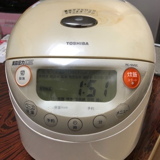 東芝真空圧力IH炊飯器5.5合炊き　RC-10VGC