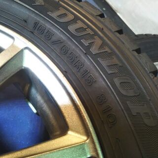 15インチ冬ソリオ デリカD2【富山市/手渡しもOK】シボレークルーズ スズキ Ｋｅｉケイ ハスラー タフト 165/65R15 中古/4本 PCD100