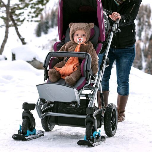 雪上OK！ベビーカー用スキー板（ホイールブレードXL）Wheelblades2本セット