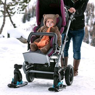 雪上OK！ベビーカー用スキー板（ホイールブレードXL）Wheelblades2本セット