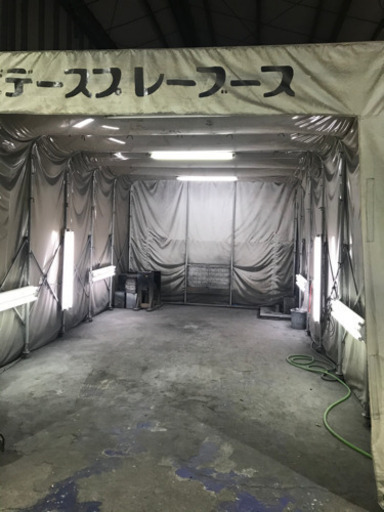塗装用アコーディオンビニールブース