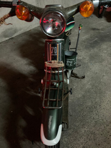 レストアベース　昭和　レトロ　旧車　７０　カモメ　カブ 6V  現状車