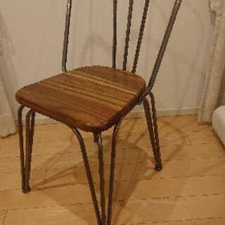 【BOOMS】ダイニングテーブル アイアンチェアー４脚セット