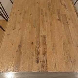 【BOOMS】ダイニングテーブル アイアンチェアー４脚セット